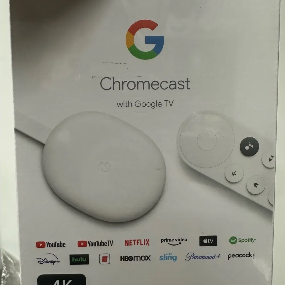 Google Streaming Device with Remote - Cream